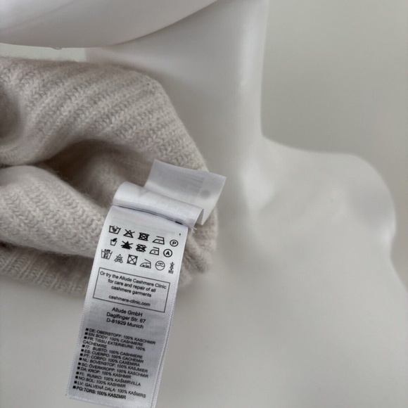 ALLUDE 100% Cashmere Sweater Crop Sz Medium Women's❤️ - Picture 6 of 9